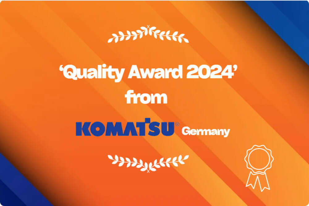 Fluiconnecto OEM Receives ‘Quality Award 2024’ from Komatsu Germany Construction